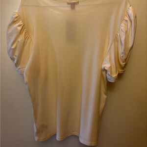 Elegant Vince Camuto Cream Puff Sleeve Top